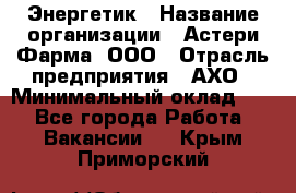 Энергетик › Название организации ­ Астери-Фарма, ООО › Отрасль предприятия ­ АХО › Минимальный оклад ­ 1 - Все города Работа » Вакансии   . Крым,Приморский